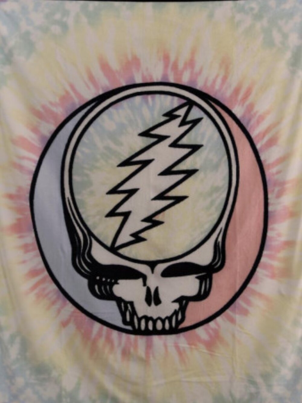 Grateful Dead SYF Pastel Tie-Dye Blanket ~ 50" x 60" ~ Officially Licensed ~New!